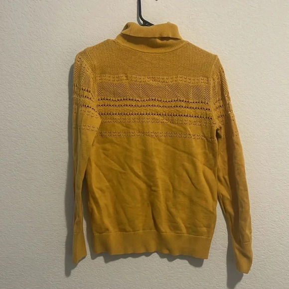 Banana Republic Small turtleneck sweater mustard yellow - Picture 5 of 7